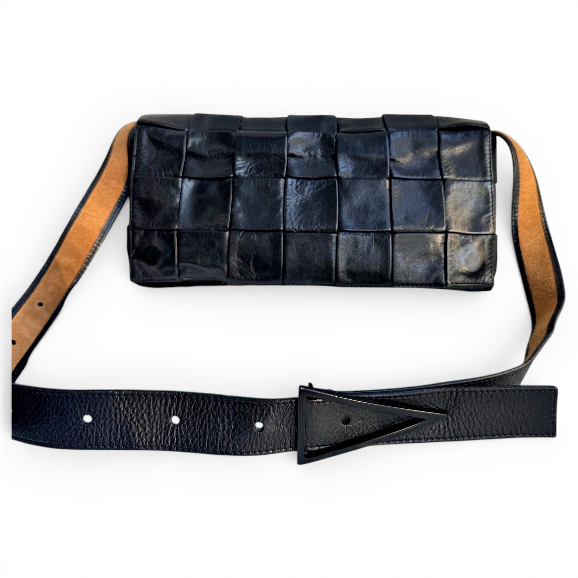 Brick Cassette leather handbag