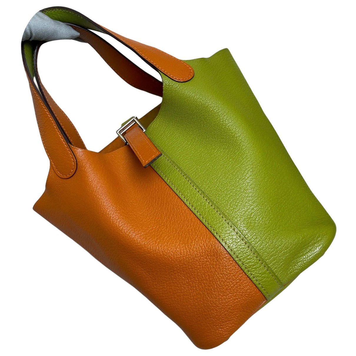 Picotin leather handbag