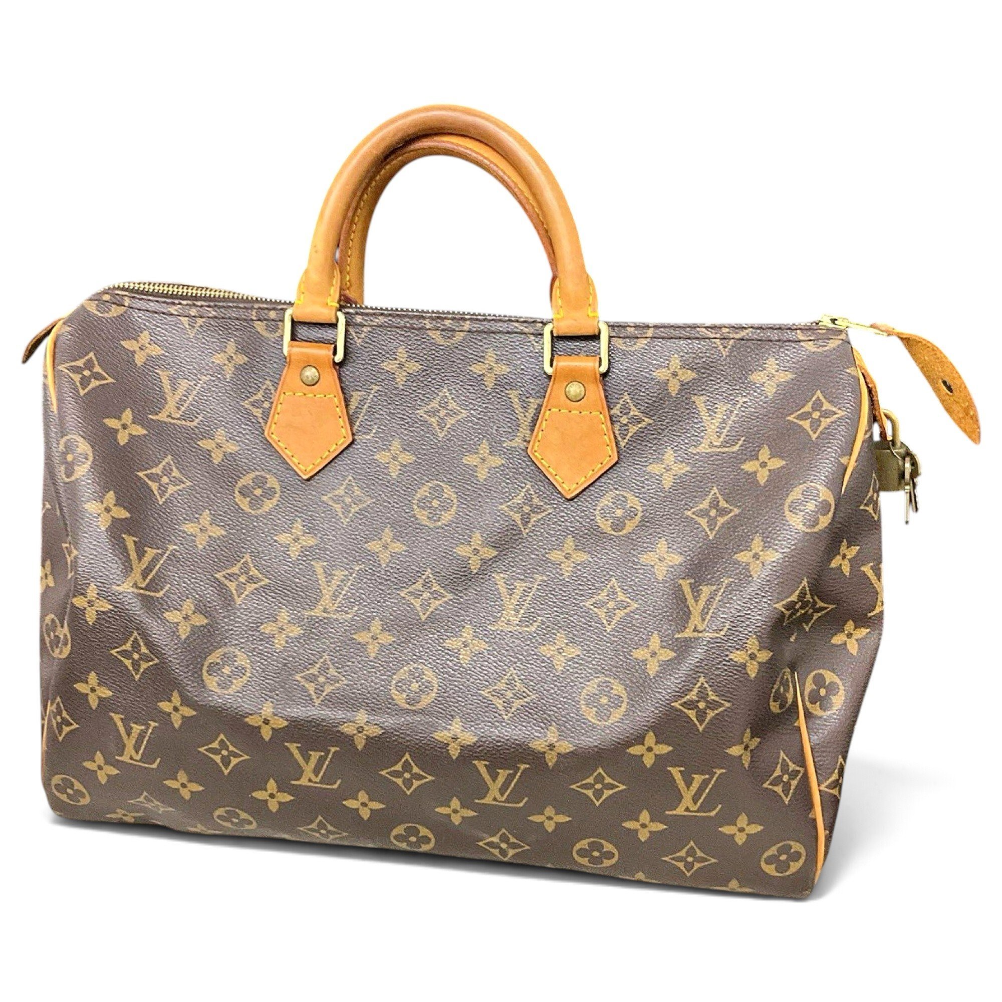 Speedy leather handbag