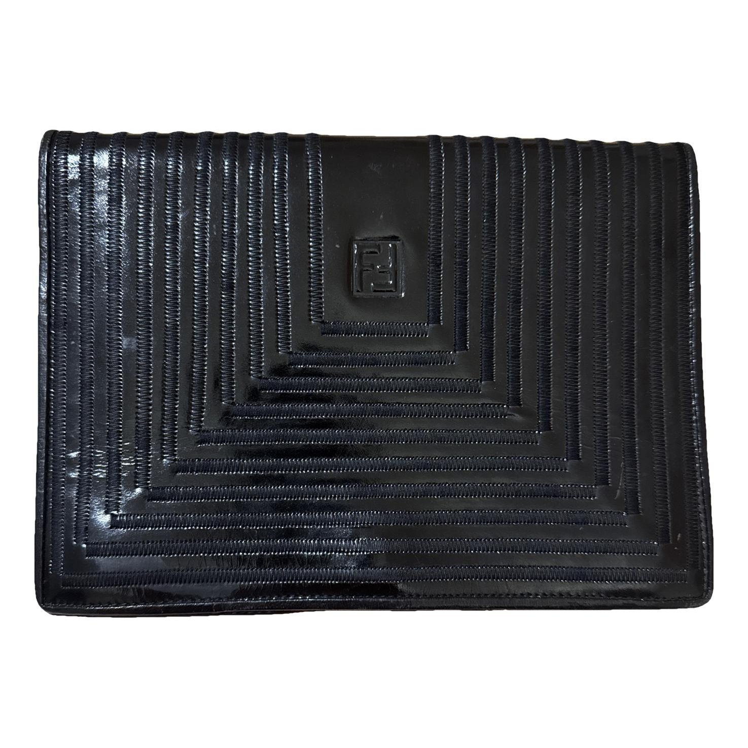 Patent leather clutch bag