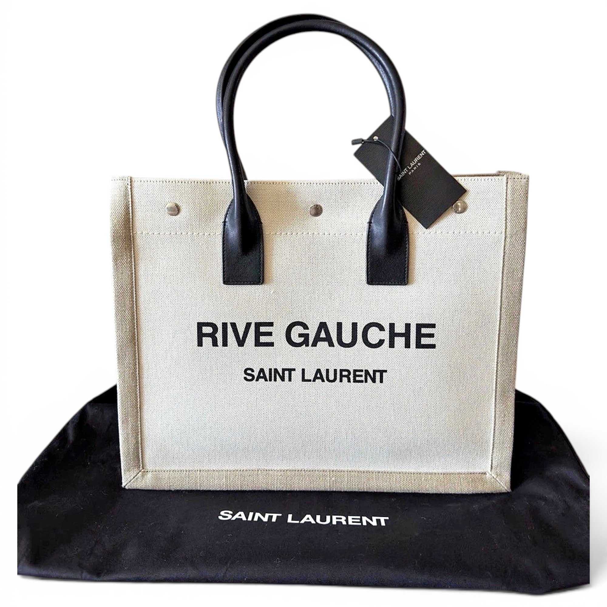 Rive Gauche linen tote
