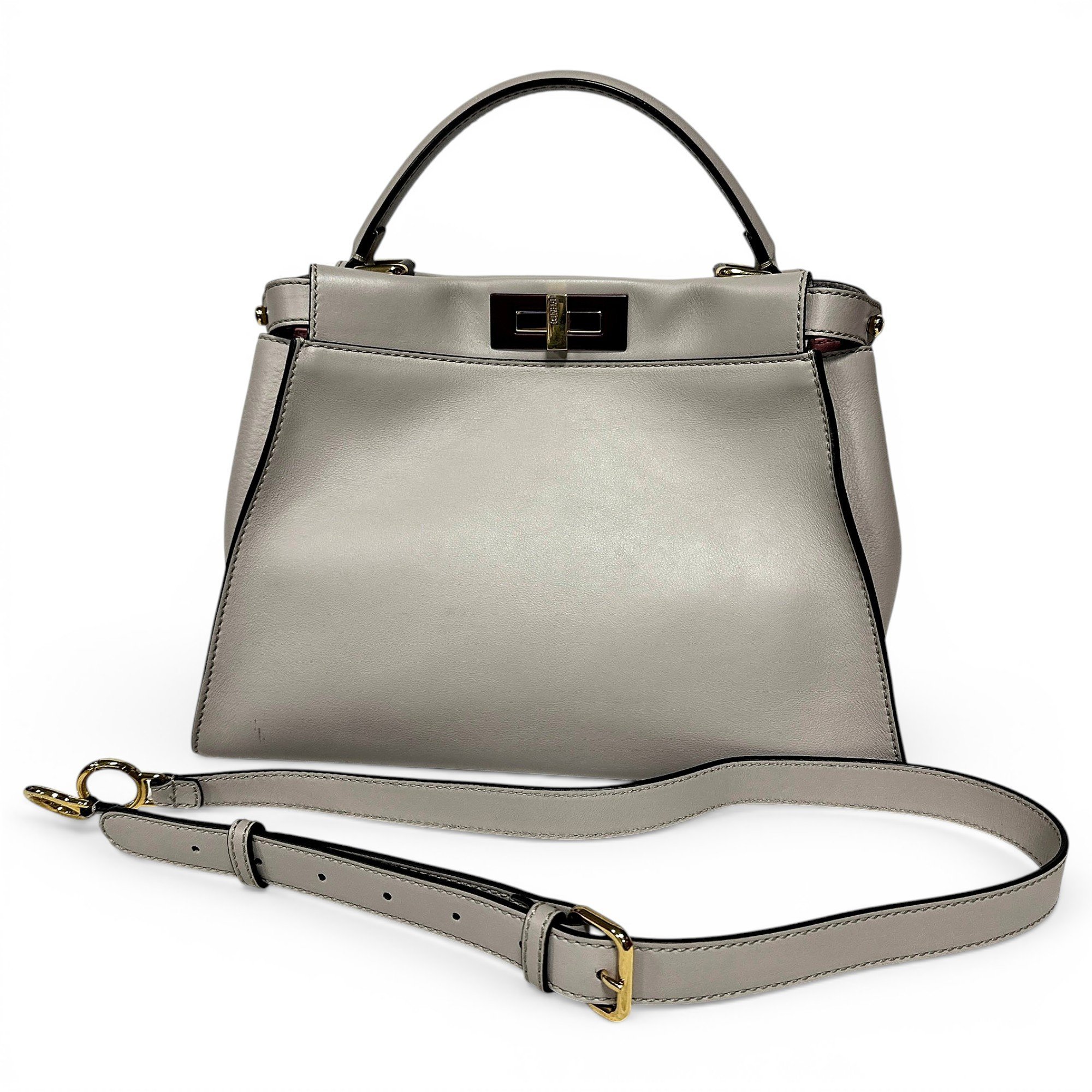 Peekaboo leather handbag