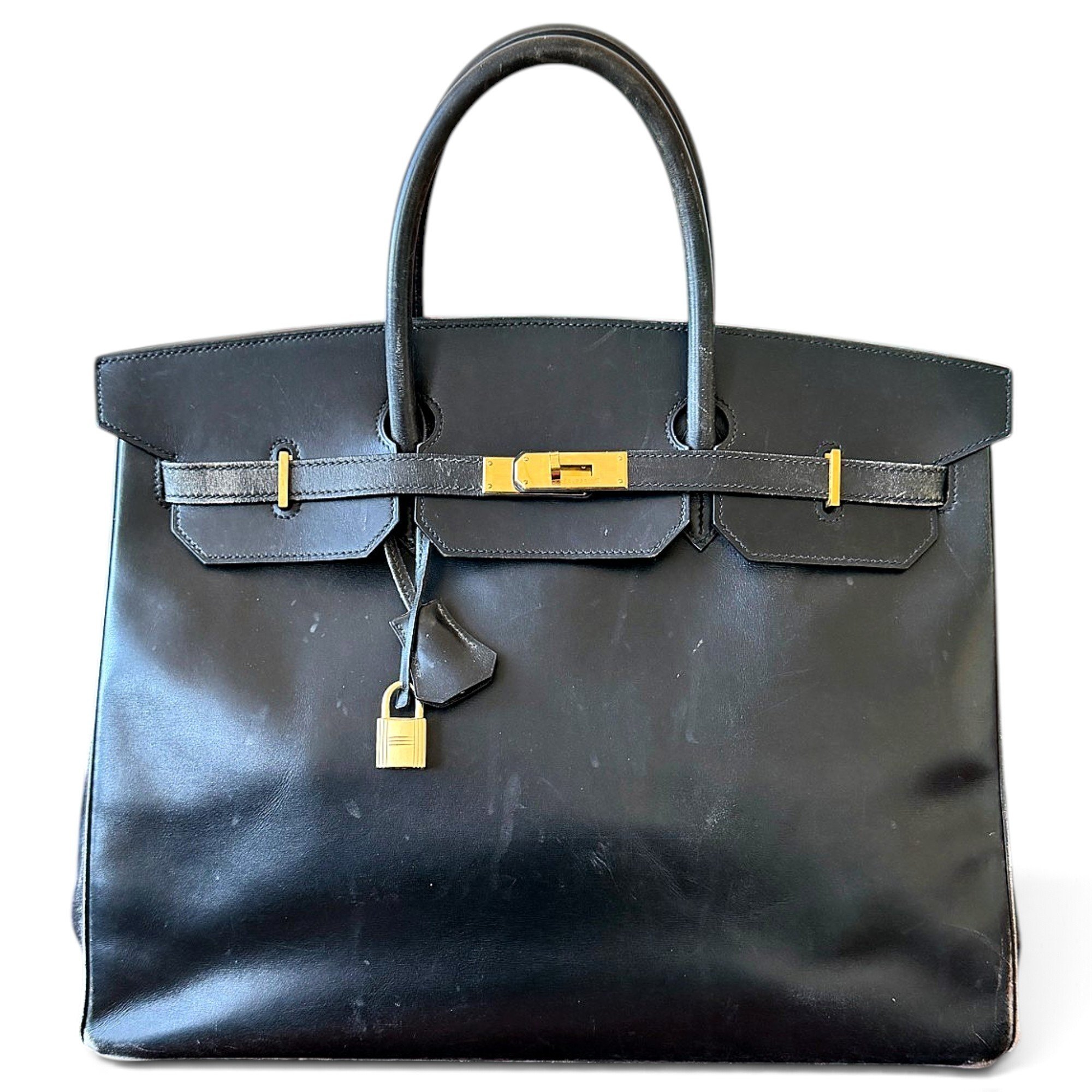 Birkin 40 leather handbag