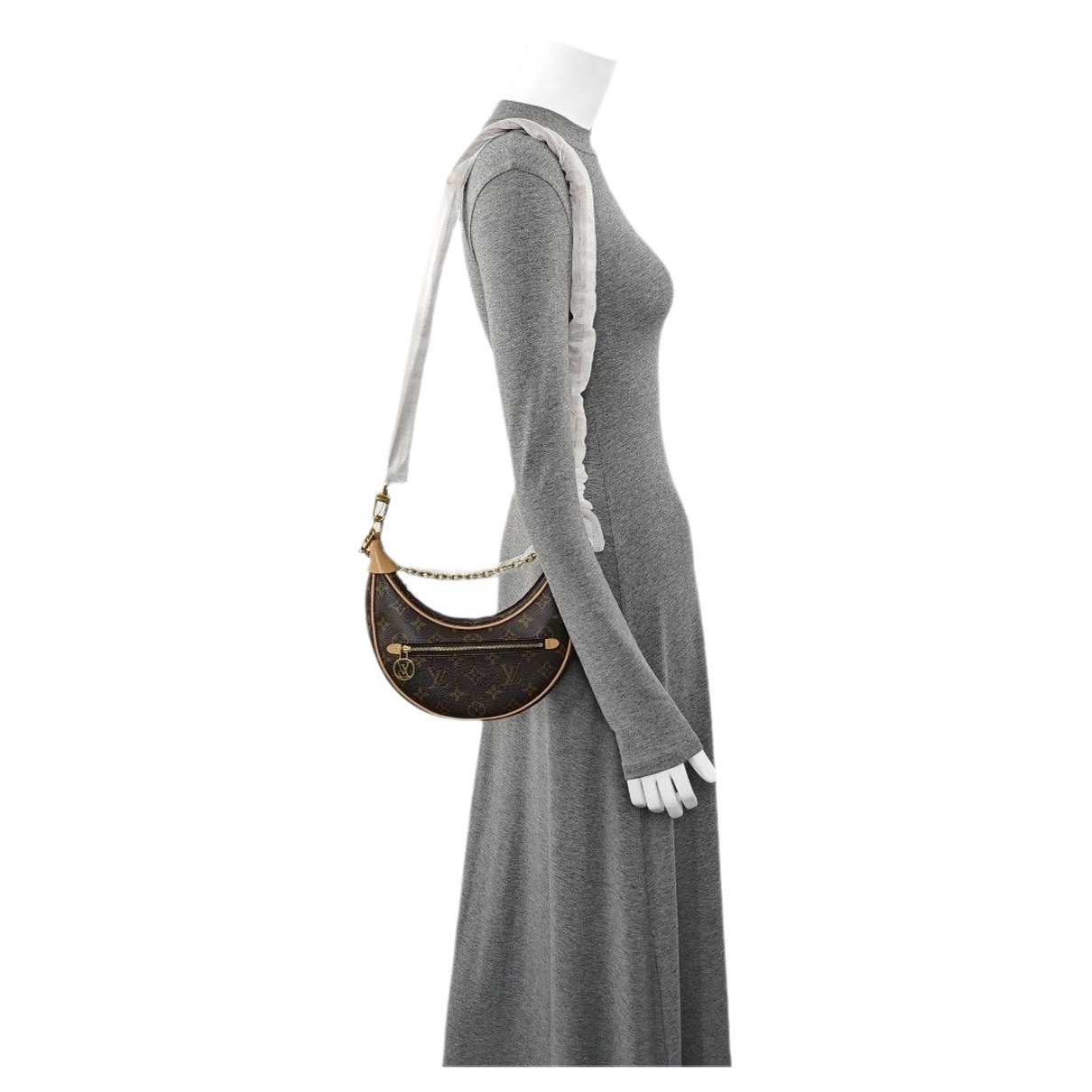 Loop leather handbag