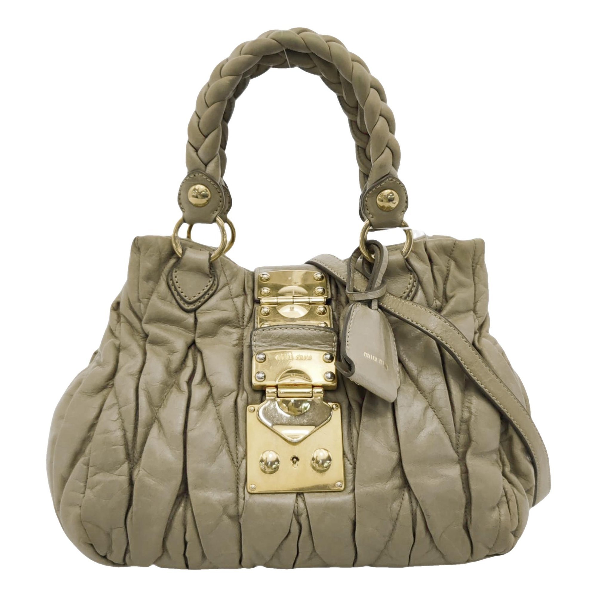 Miu Miu Coffer leather crossbody bag