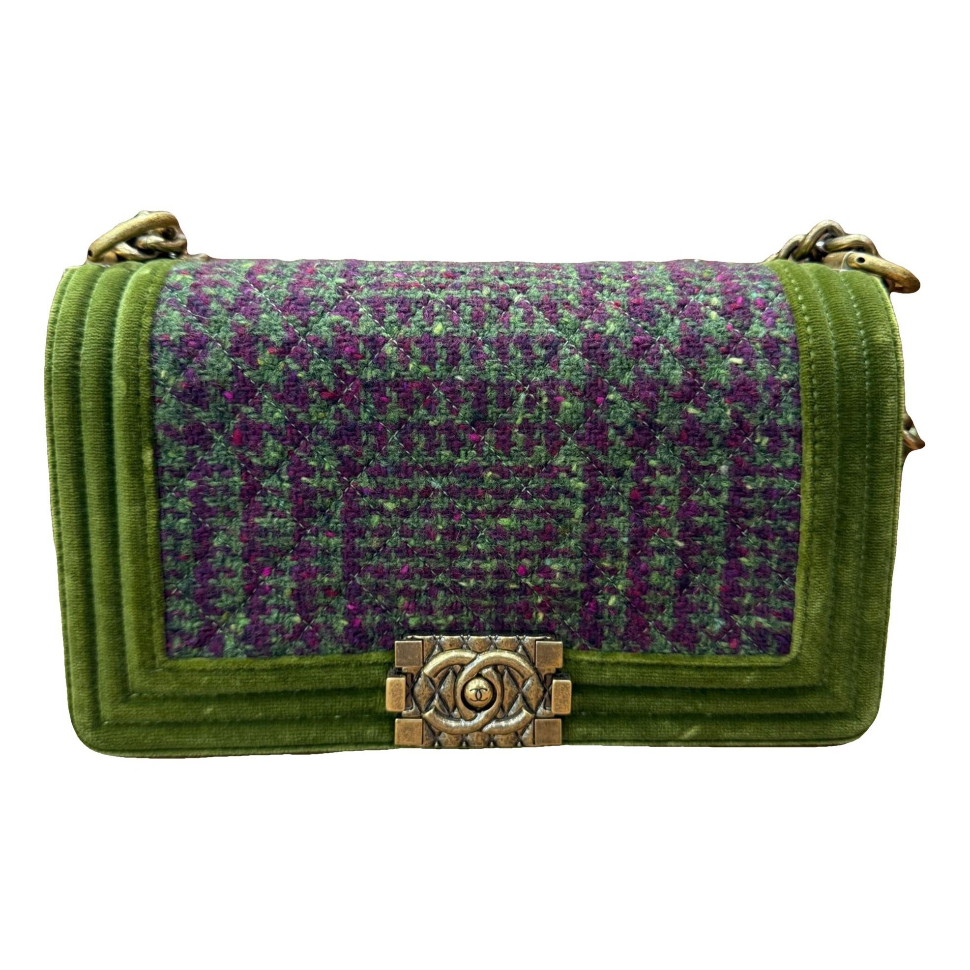 Boy velvet crossbody bag