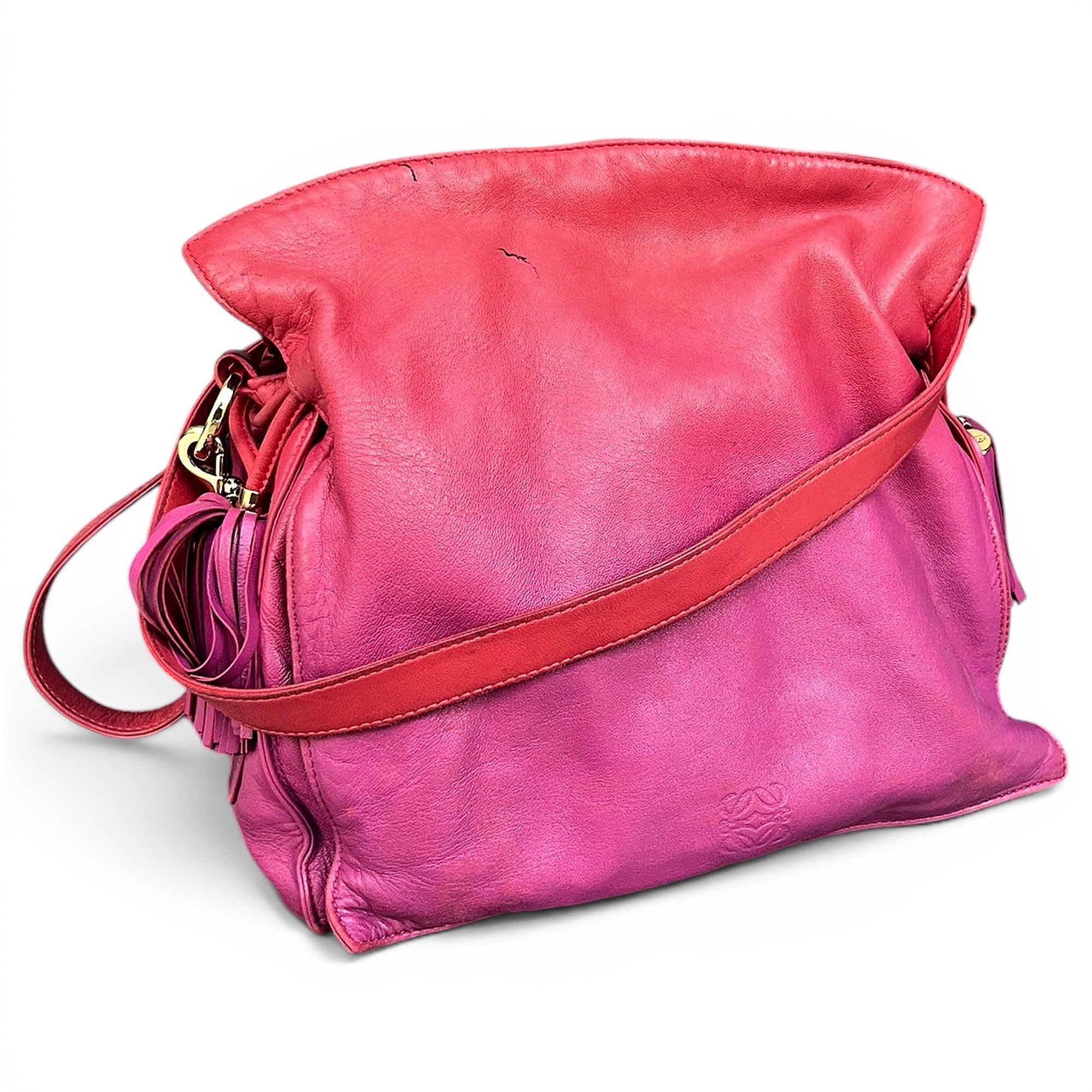 Flamenco leather crossbody bag
