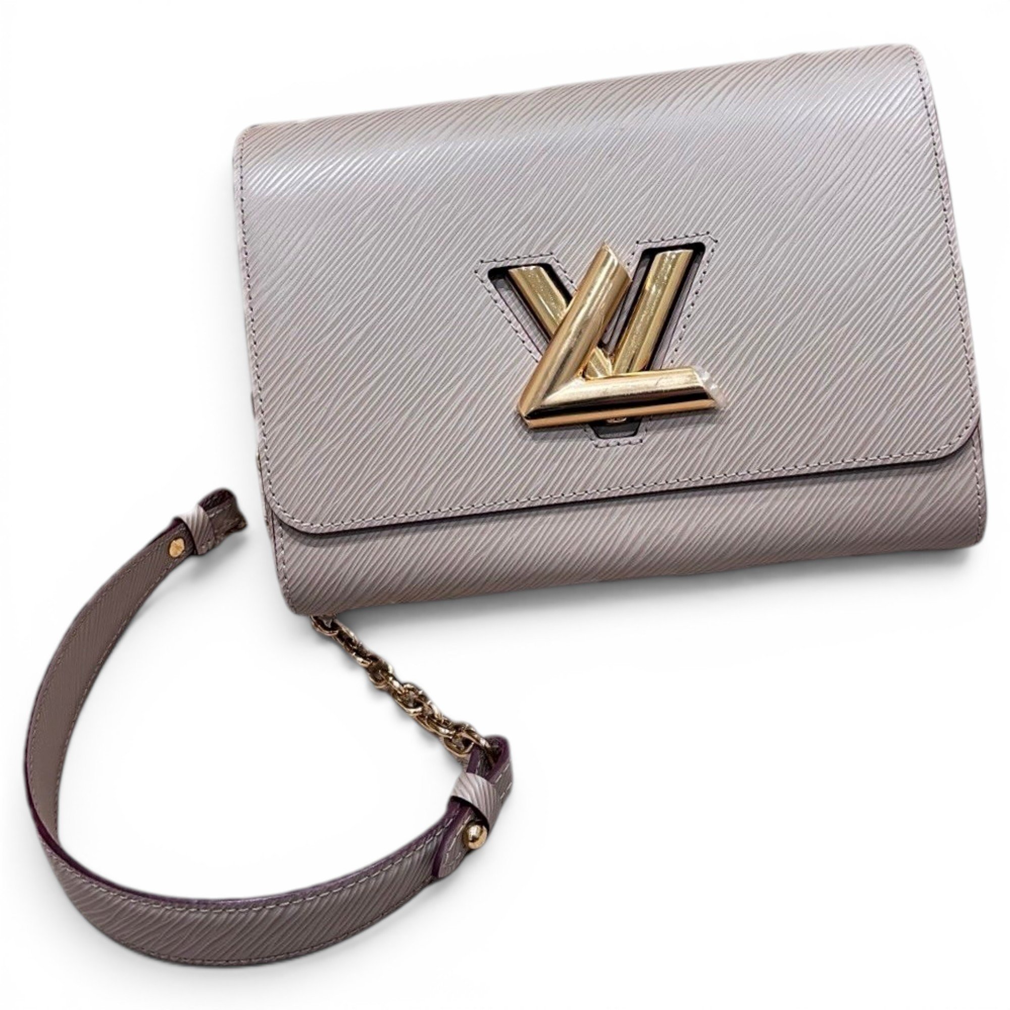Twist leather handbag
