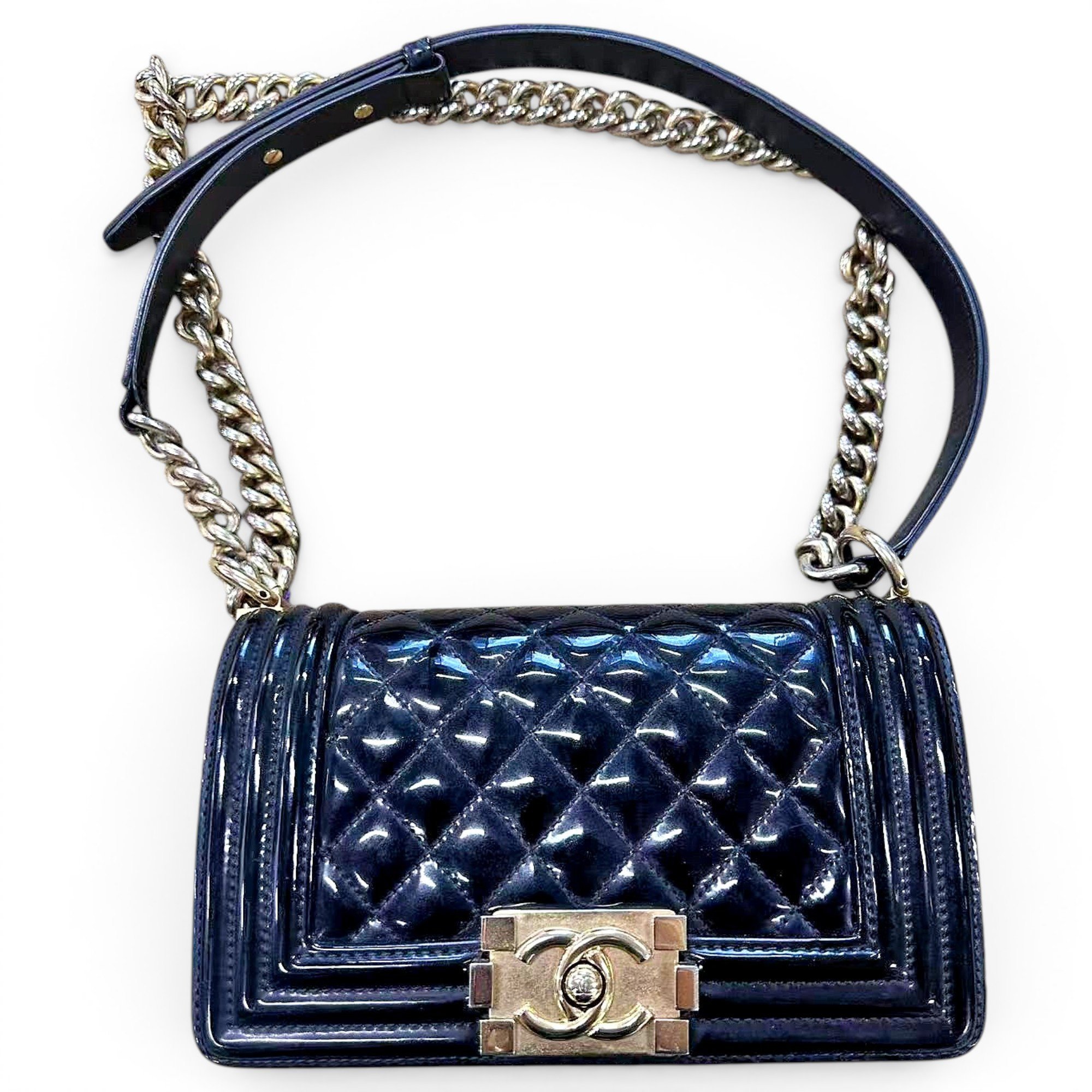 Boy patent leather handbag