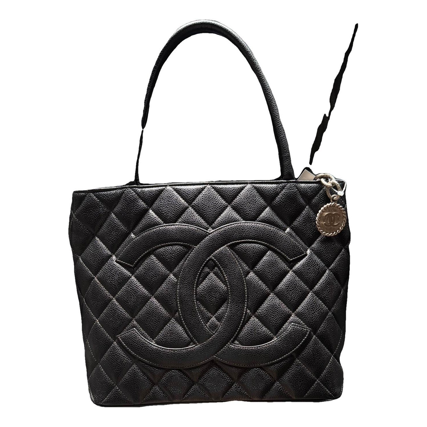 Médaillon leather tote