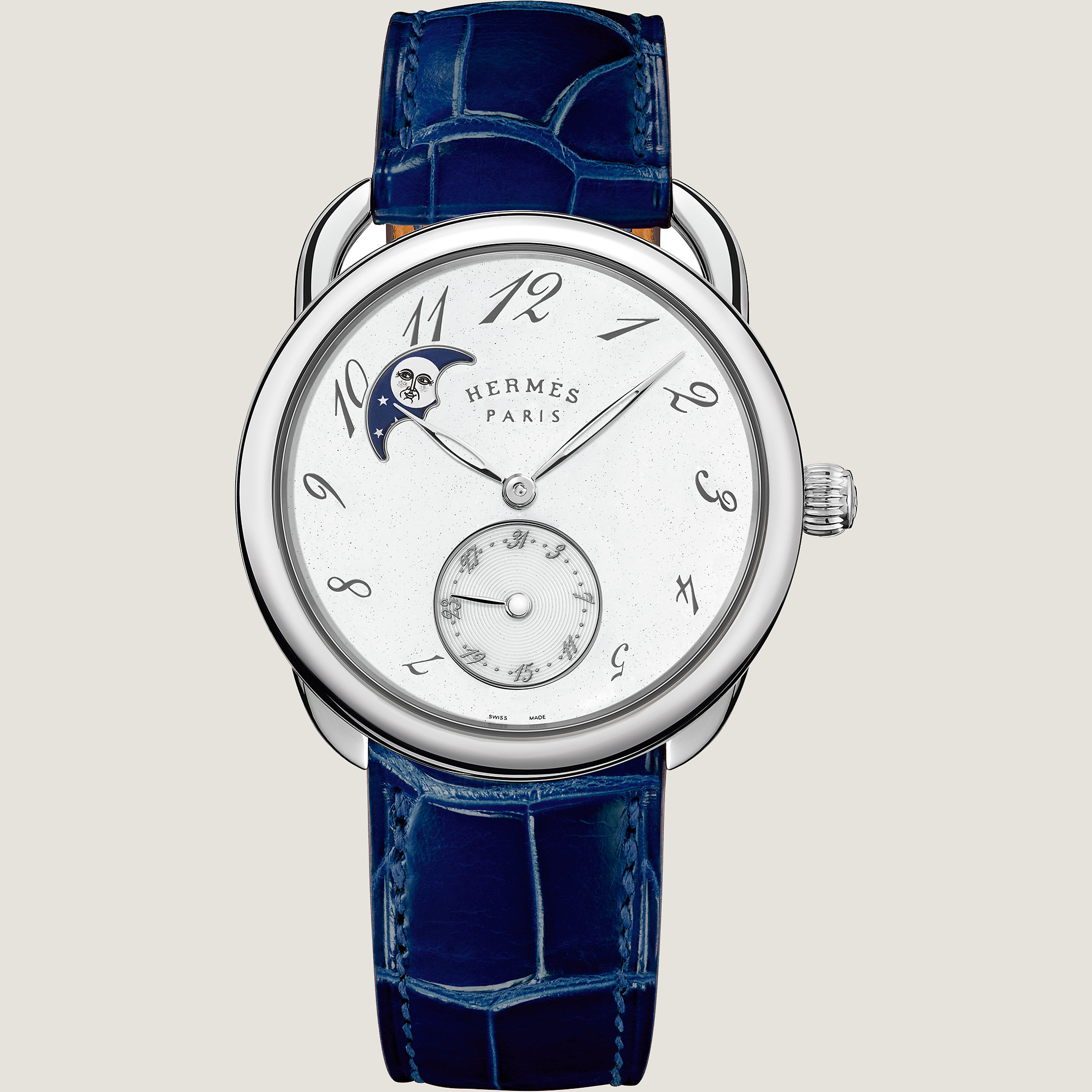 Arceau Petite Lune watch, Large model, 38 mm
