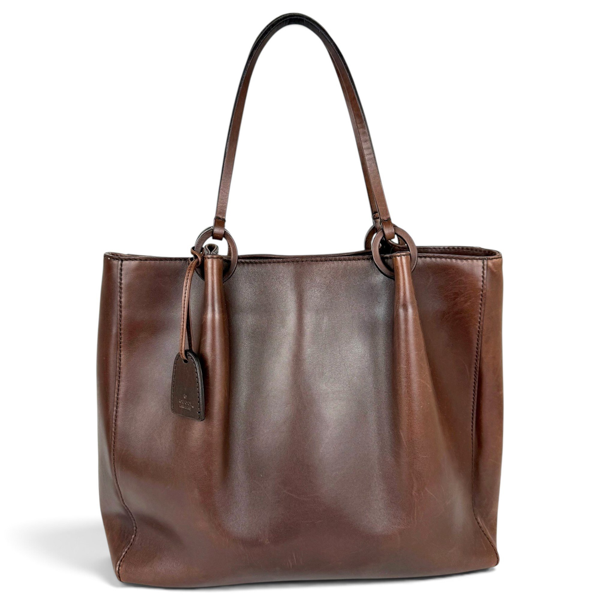 Leather tote