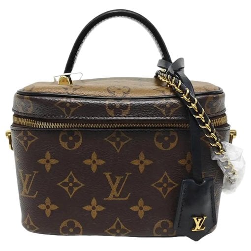 Vanity leather handbag