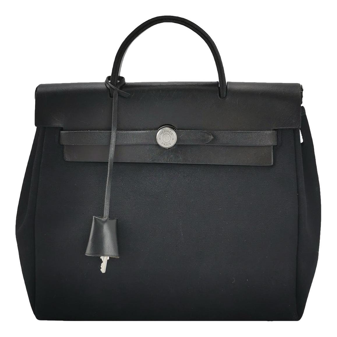 Hermes Herbag cloth handbag