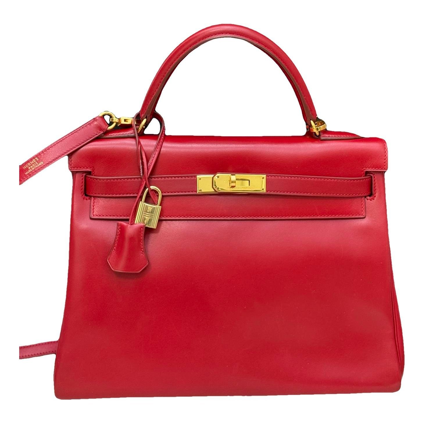 Kelly 32 leather handbag