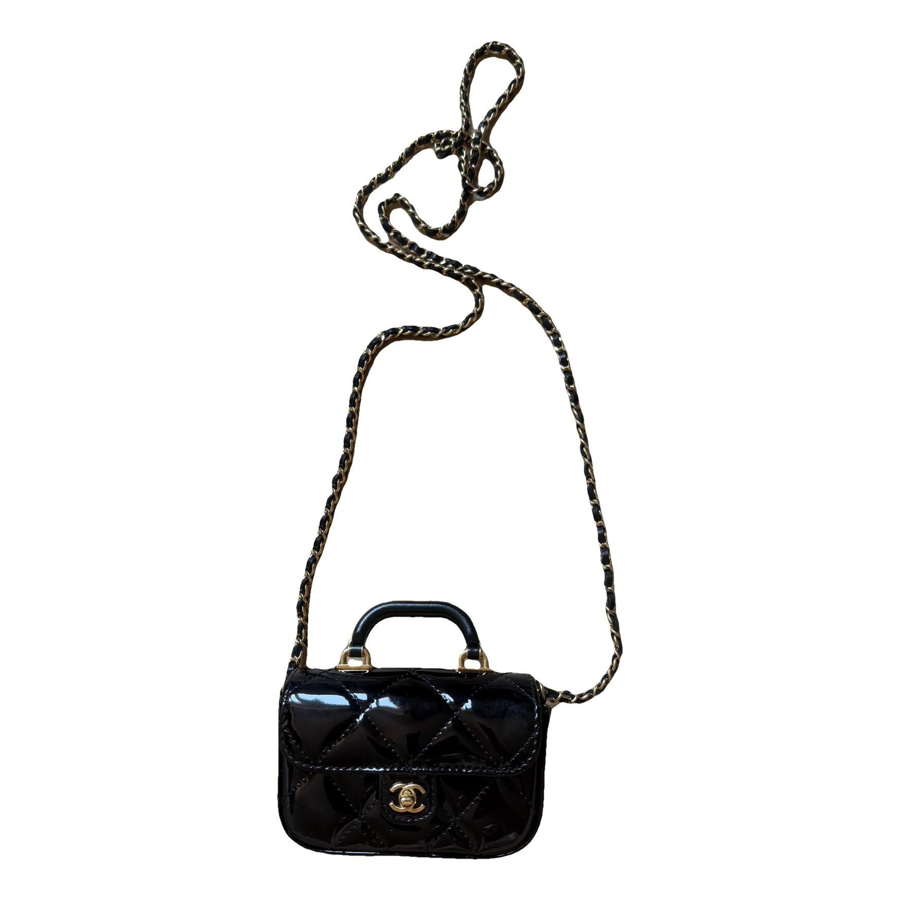 Timeless Classique Top Handle patent leather handbag