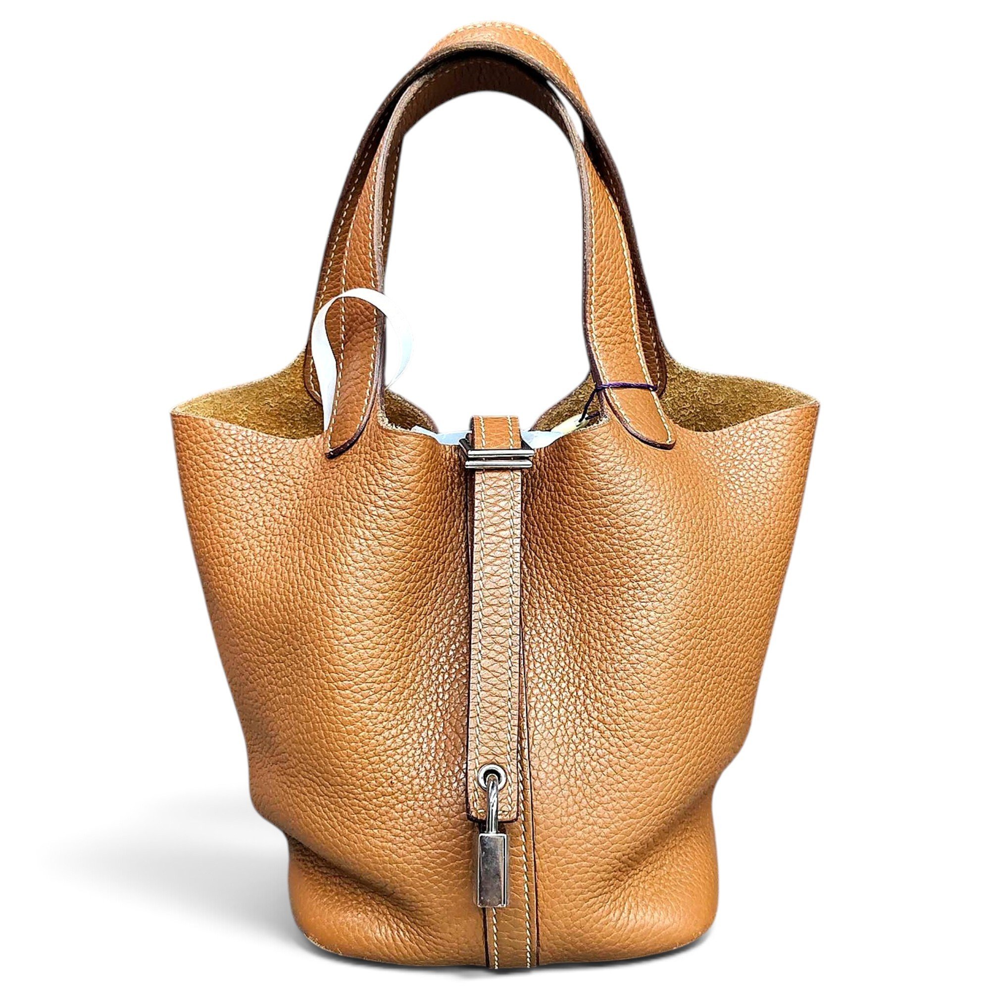 Picotin leather handbag