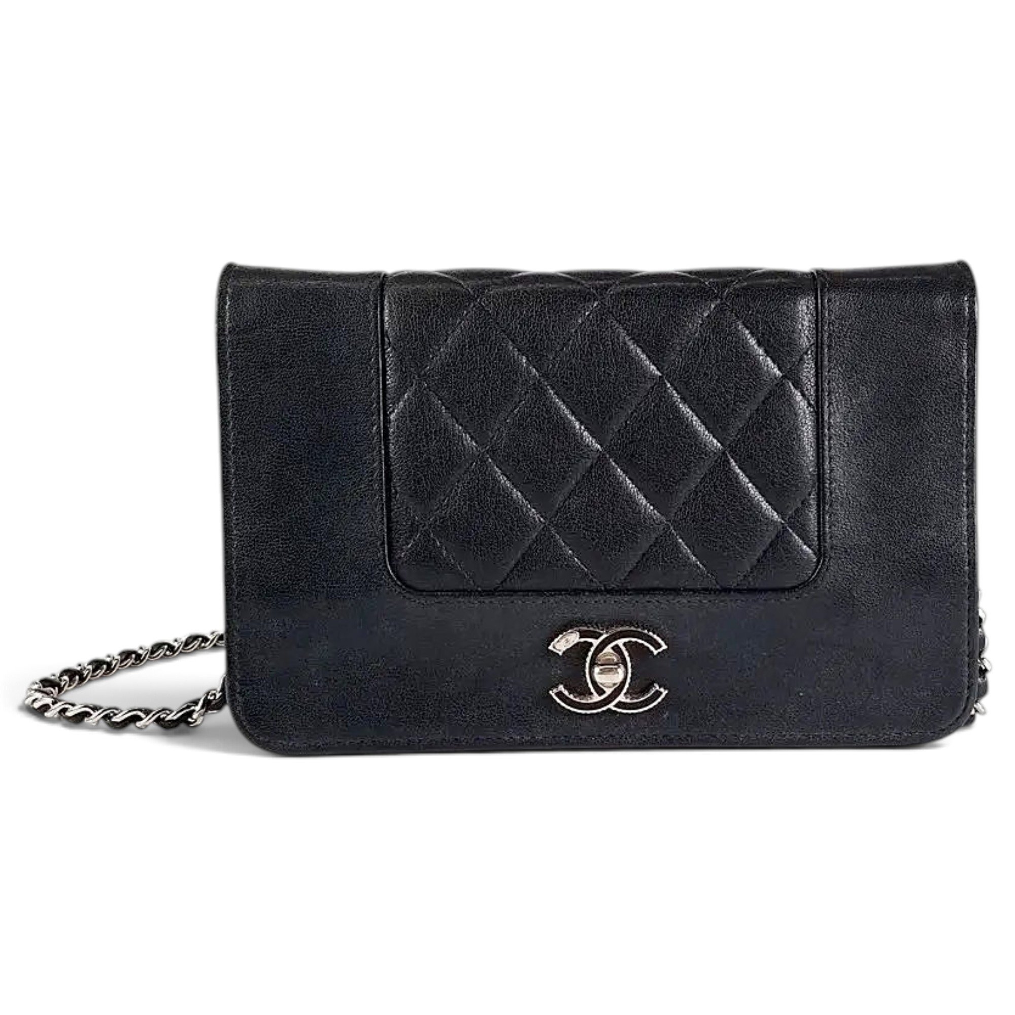 Wallet On Chain leather handbag