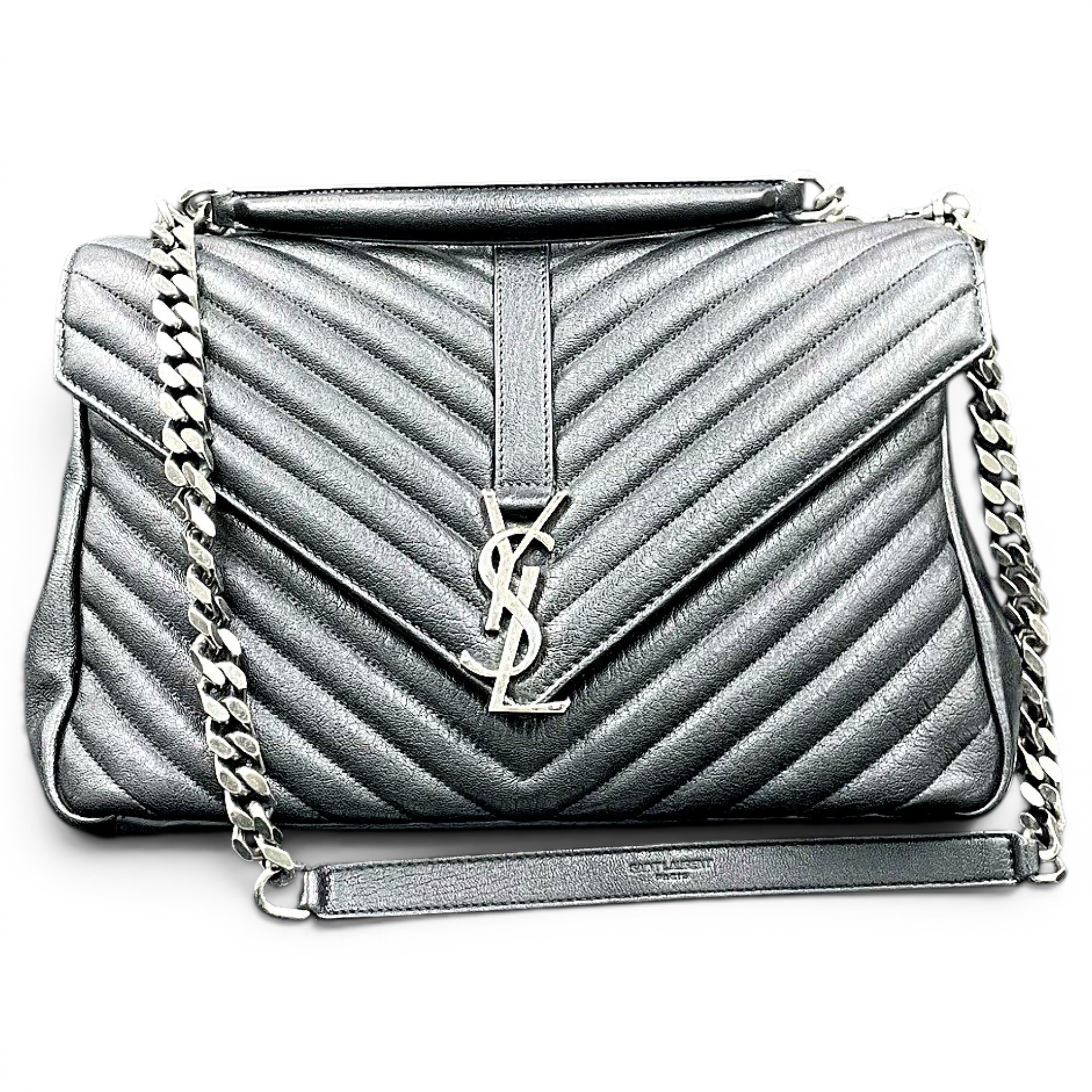 Collége monogramme leather handbag