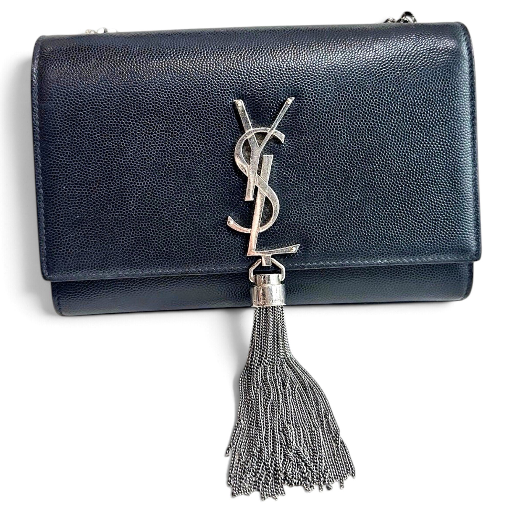 Pompom Kate leather handbag