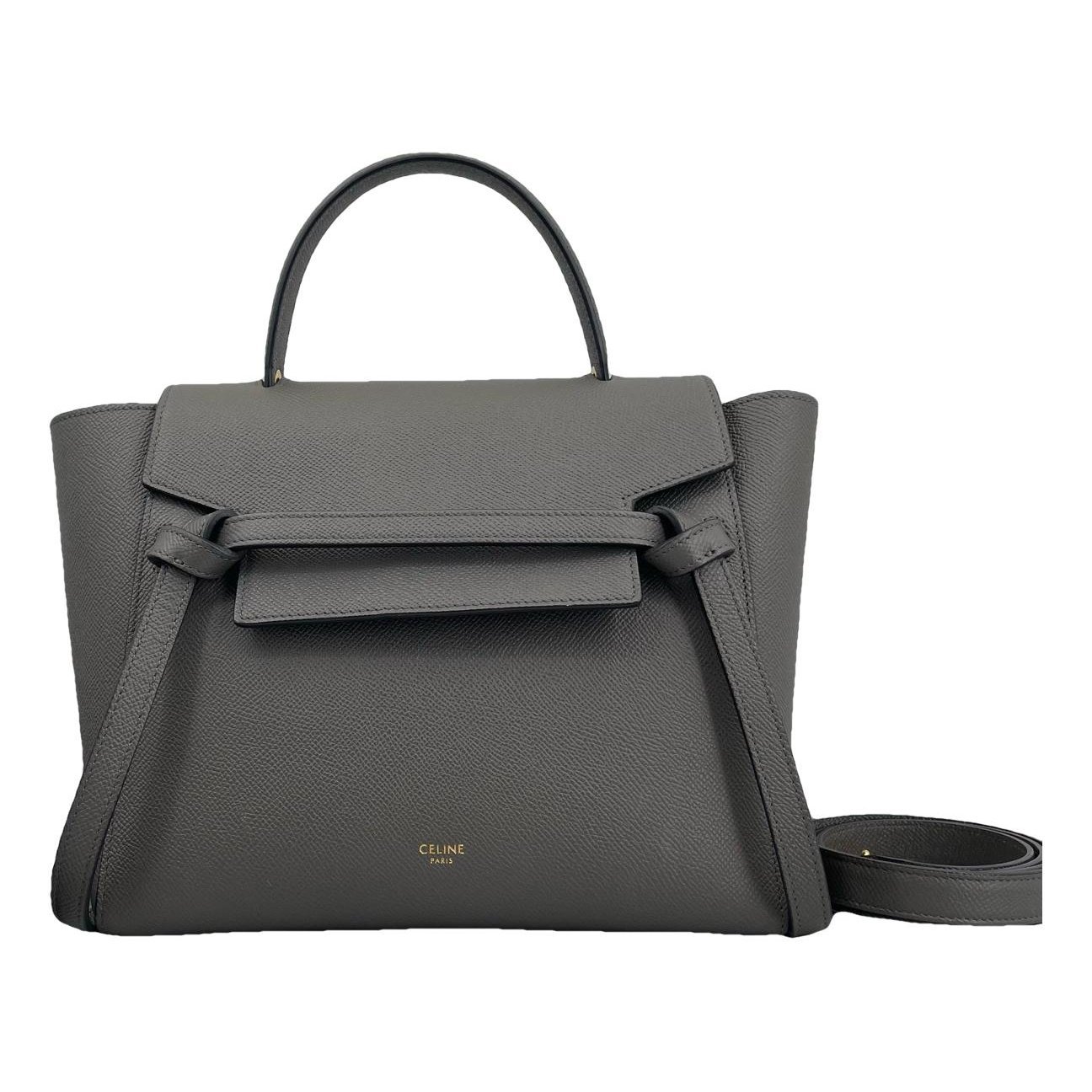 Belt leather handbag