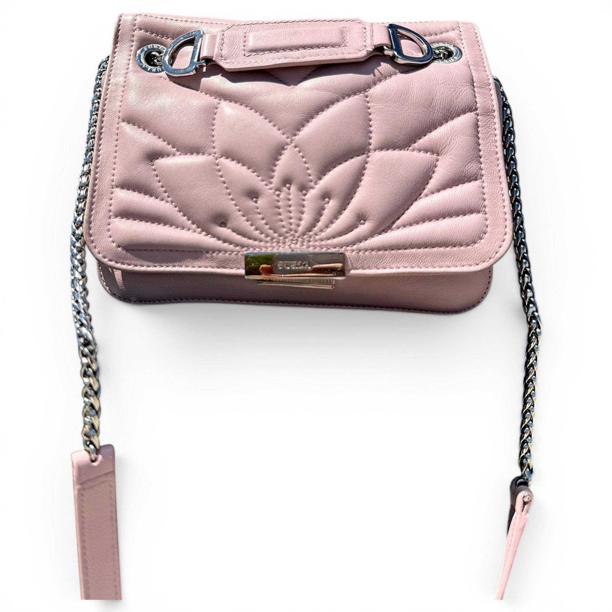 Metropolis leather clutch bag