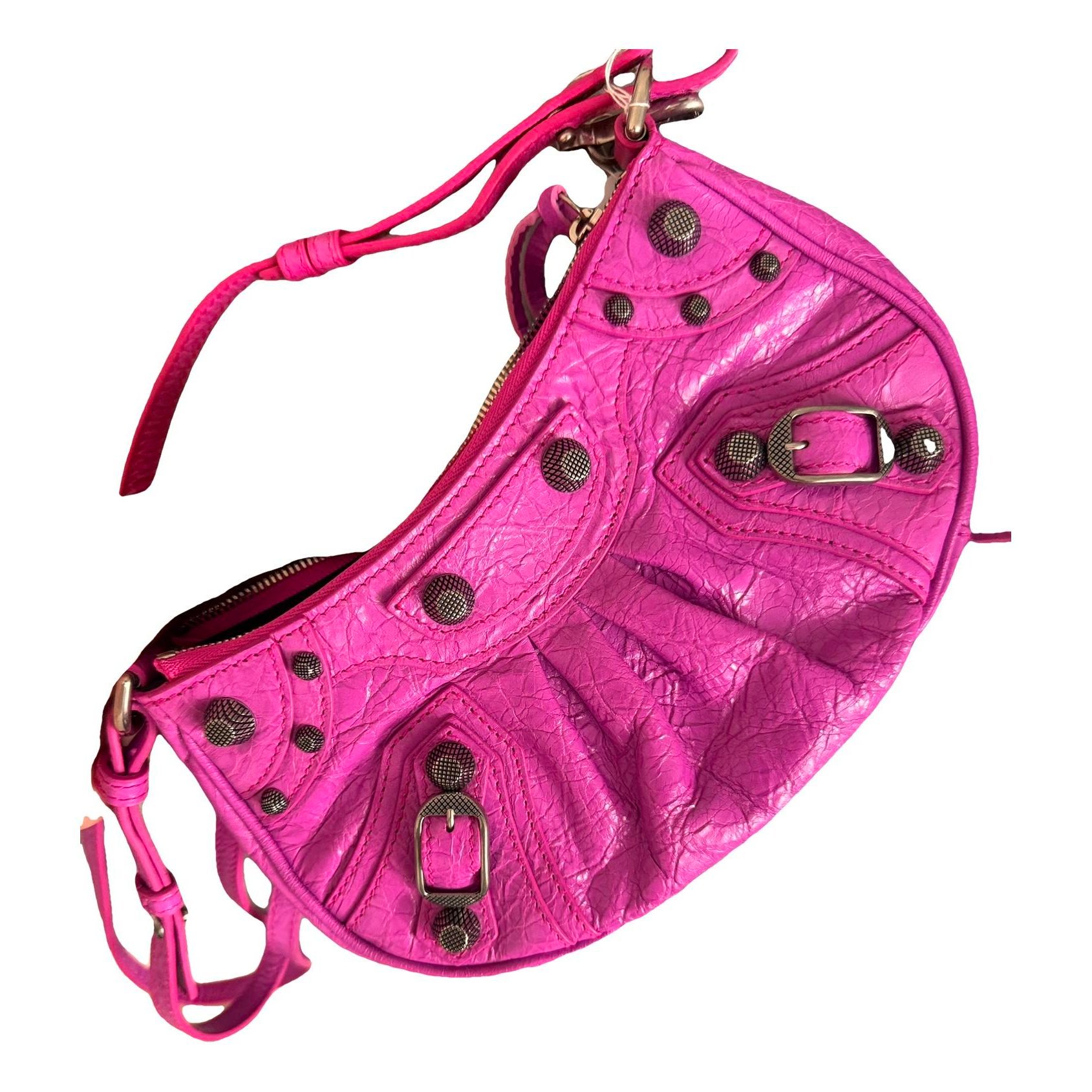 Leather clutch bag