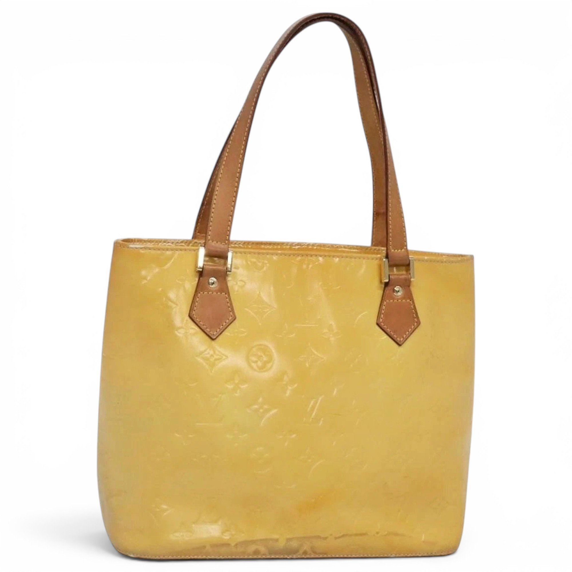 Patent leather handbag