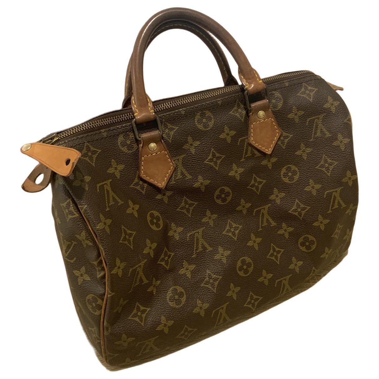 Speedy leather handbag