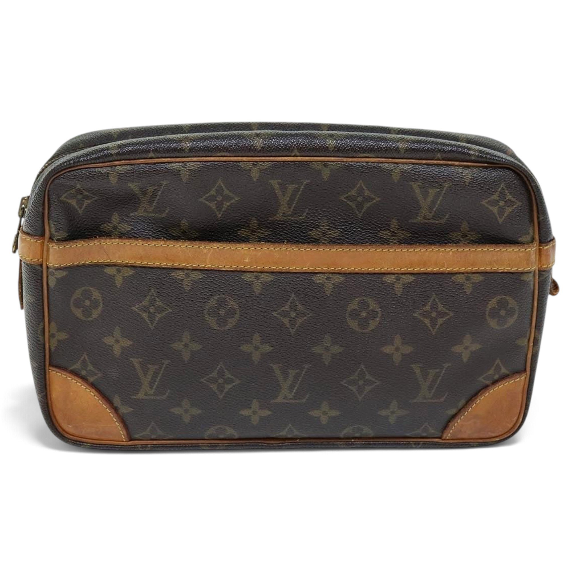 Leather clutch bag