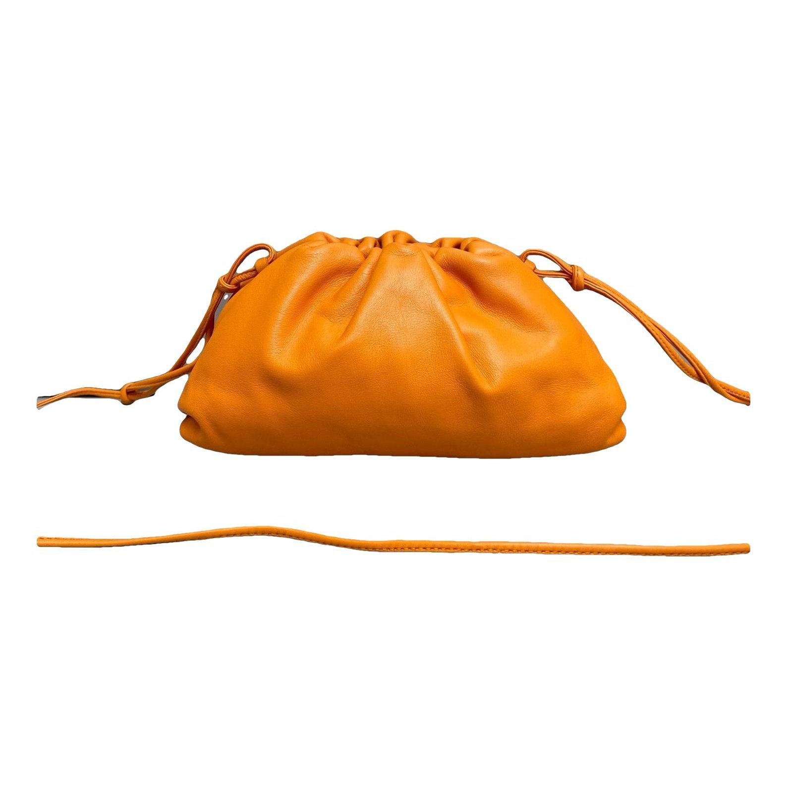 Pouch leather handbag