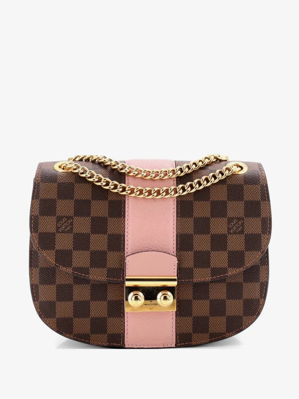 Wight Handbag Damier with Leather shoulder bag