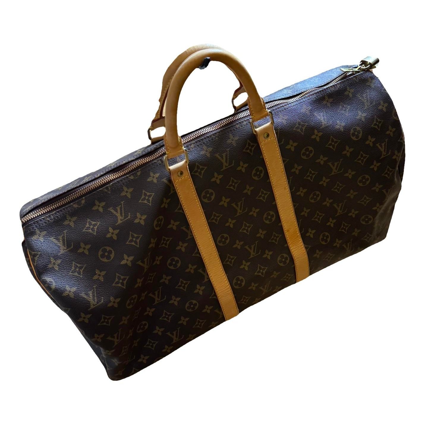 Keepall leather travel bag