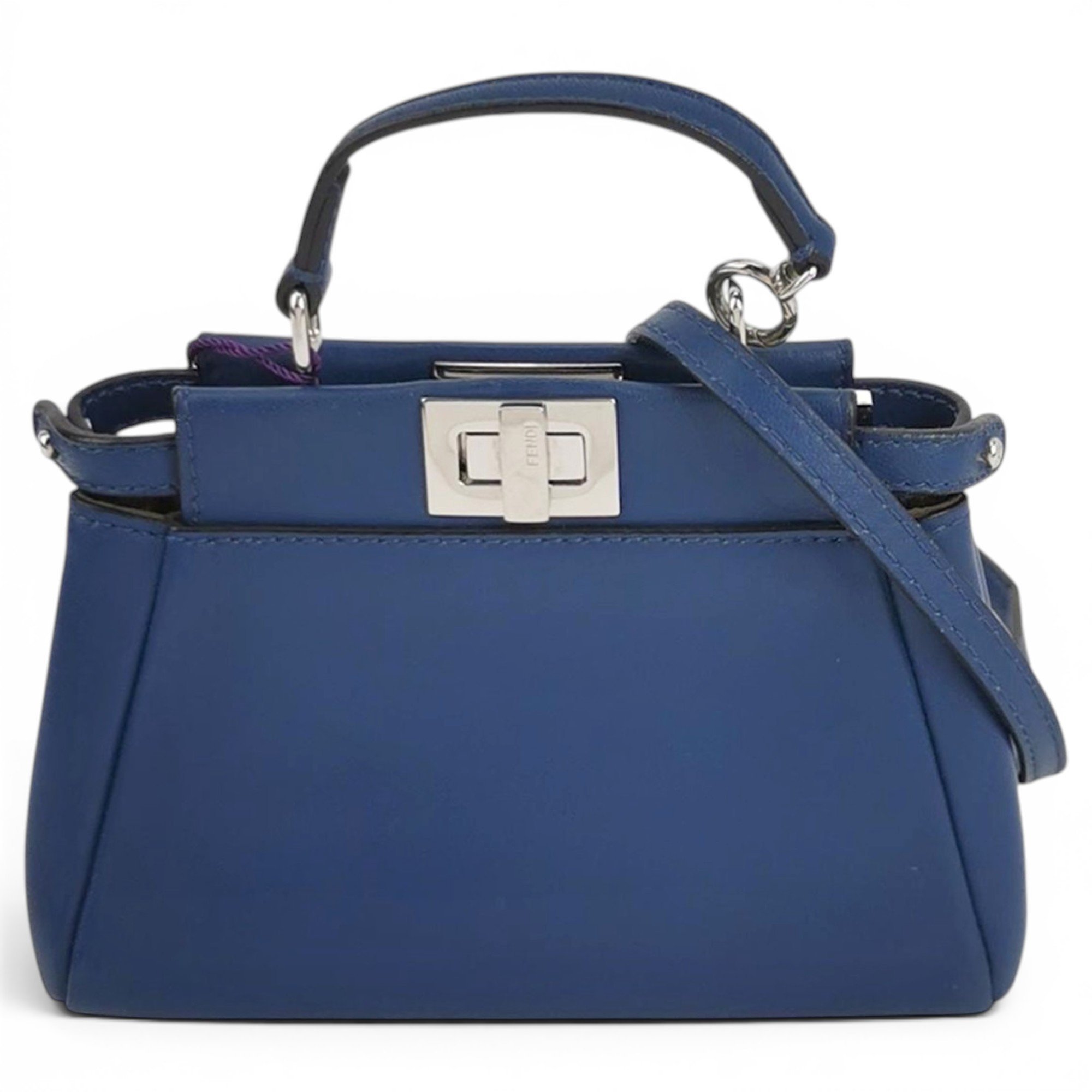 Peekaboo leather handbag