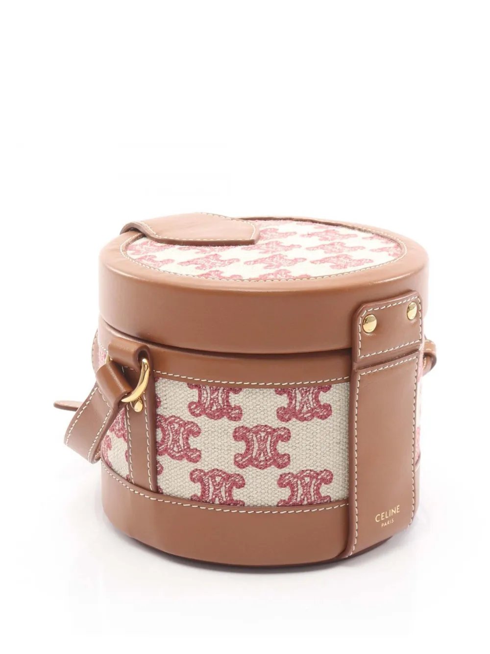 2010-2026 Small Triomphe Coated Canvas Tambour crossbody bag