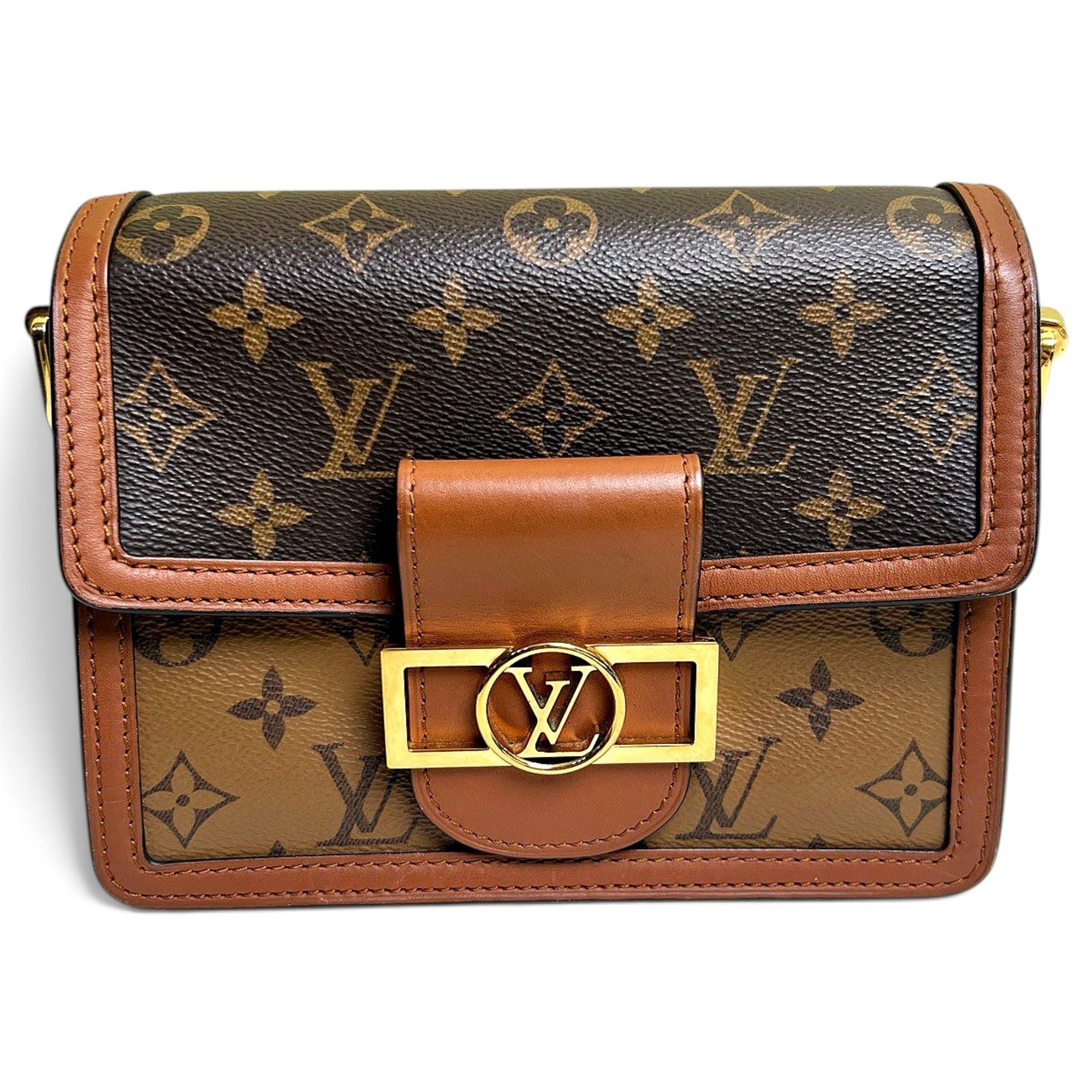 Dauphine leather crossbody bag
