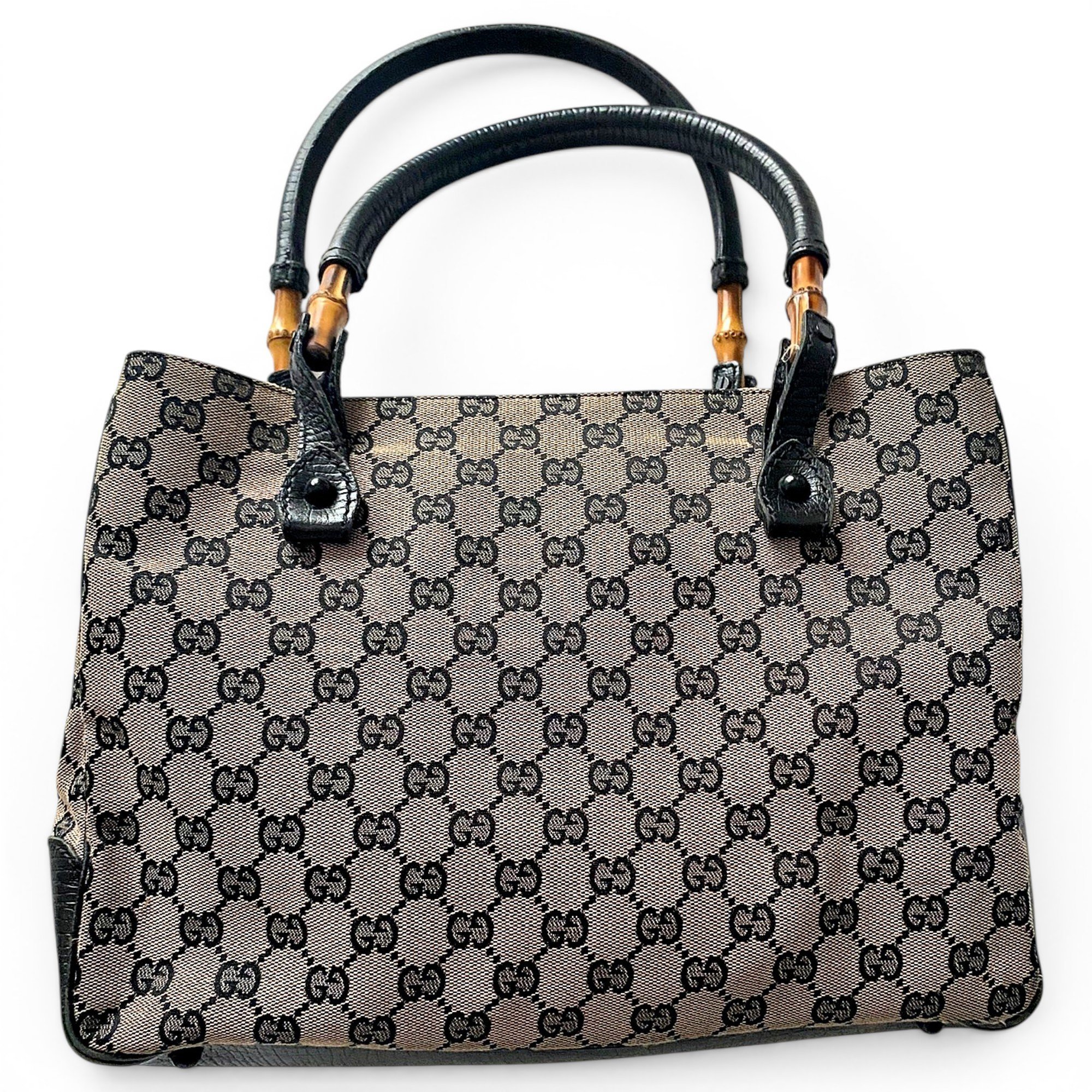 Gucci Bamboo cloth handbag