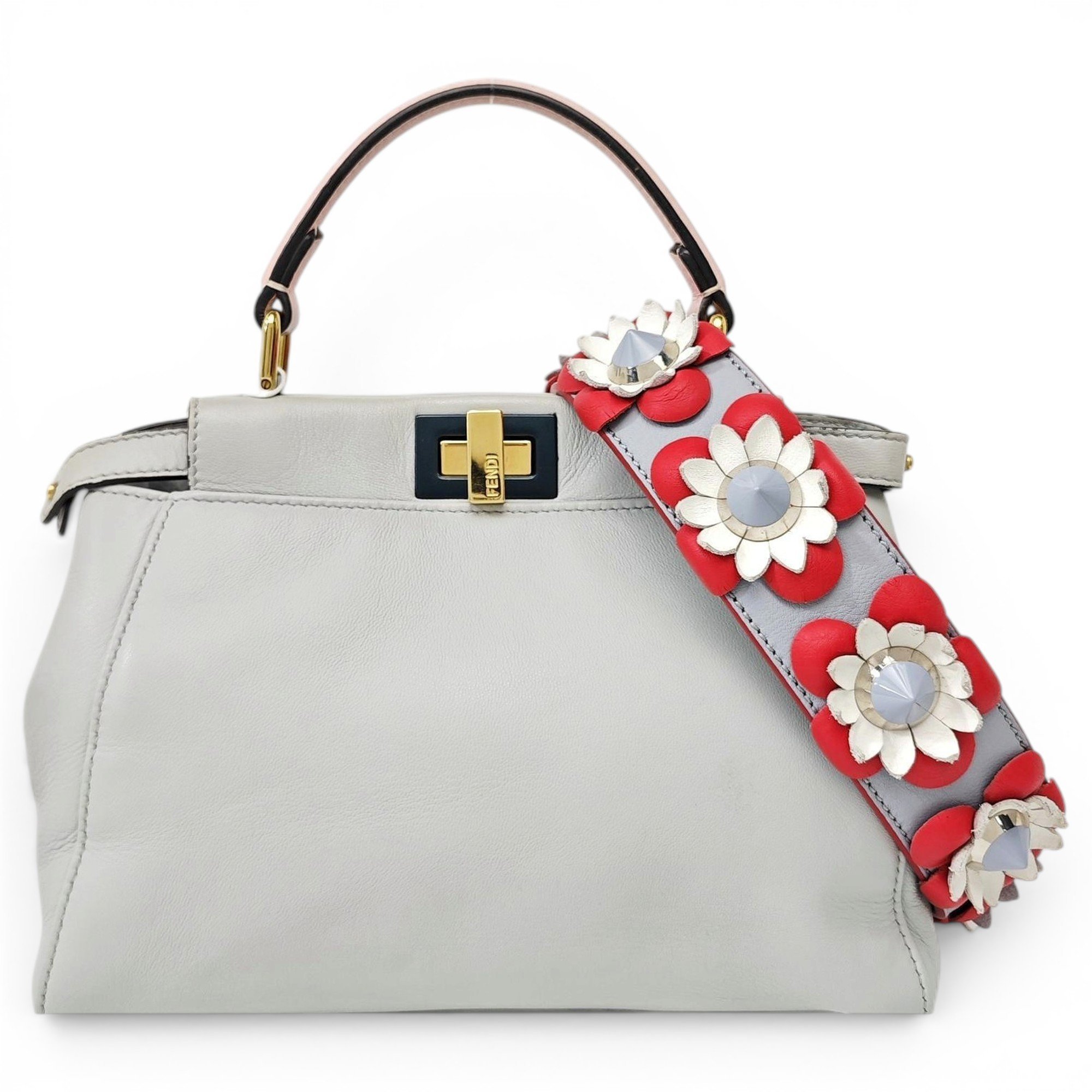 Peekaboo leather handbag