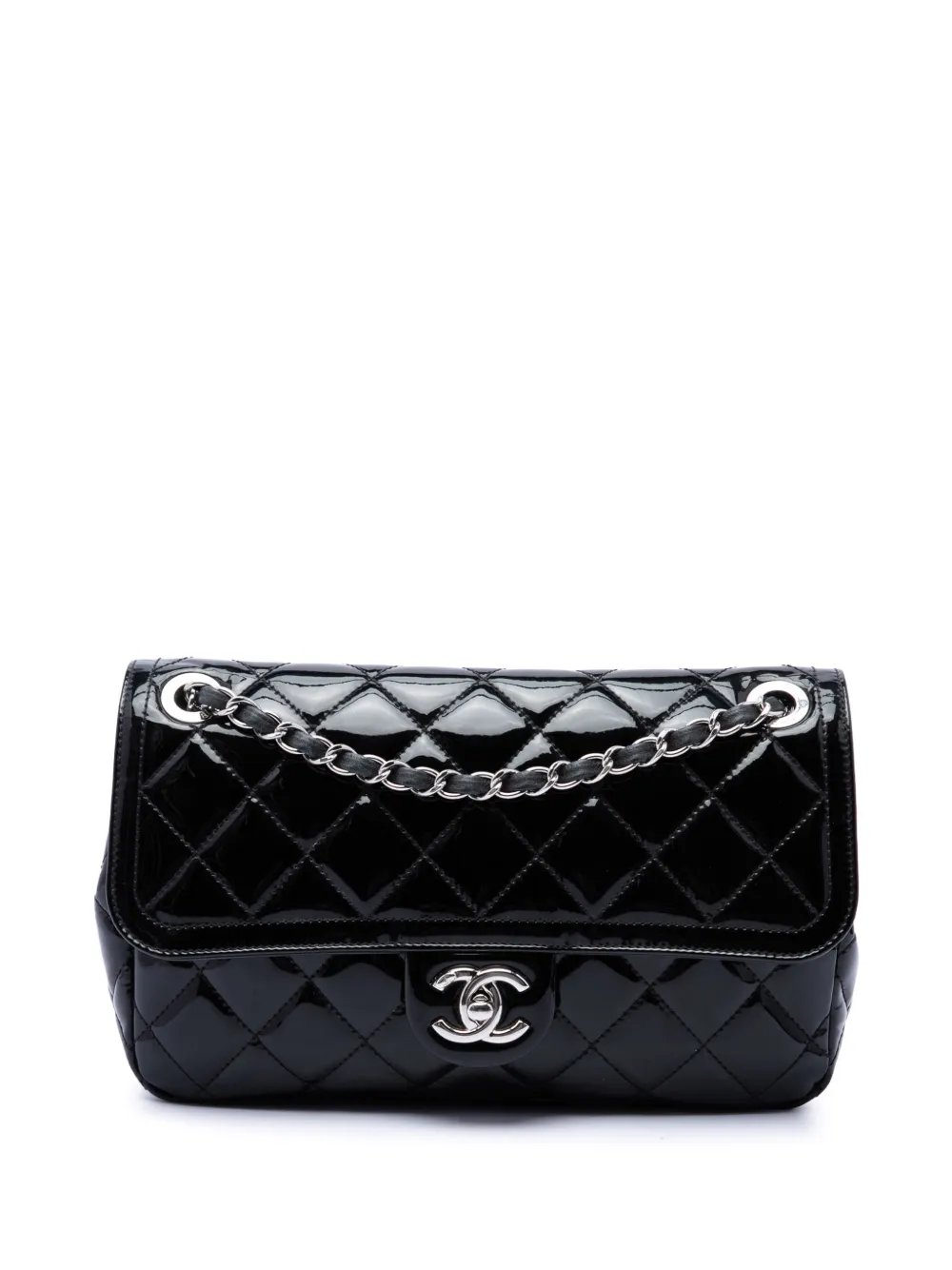 2014-2015 Small Quilted Patent Coco Shine Flap crossbody bag
