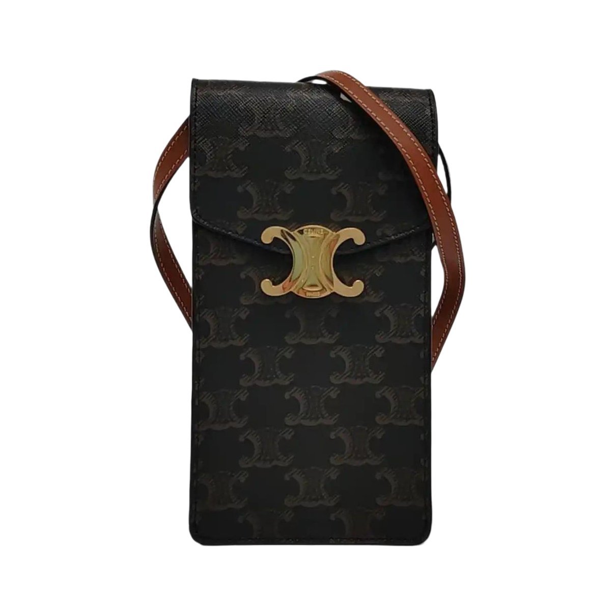 Triomphe leather crossbody bag