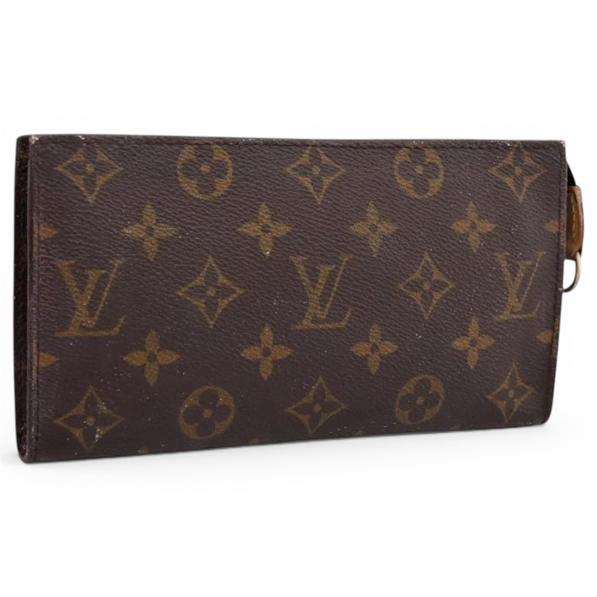 Leather clutch bag