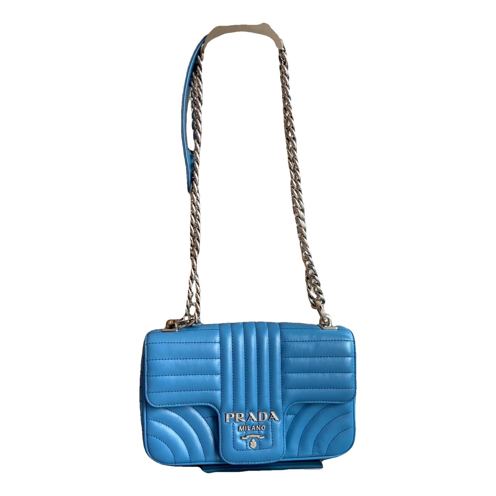 Diagramme leather handbag