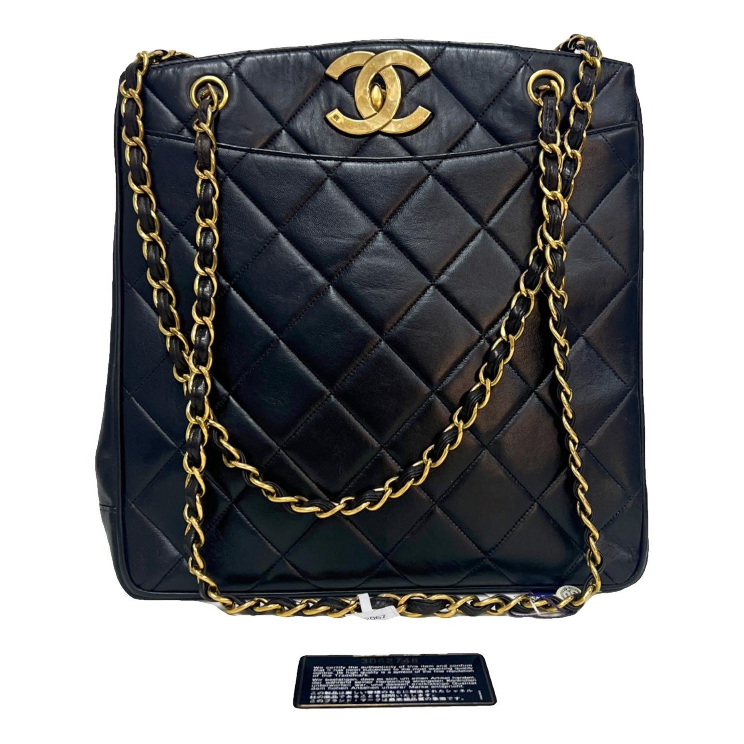 Executive leather tote