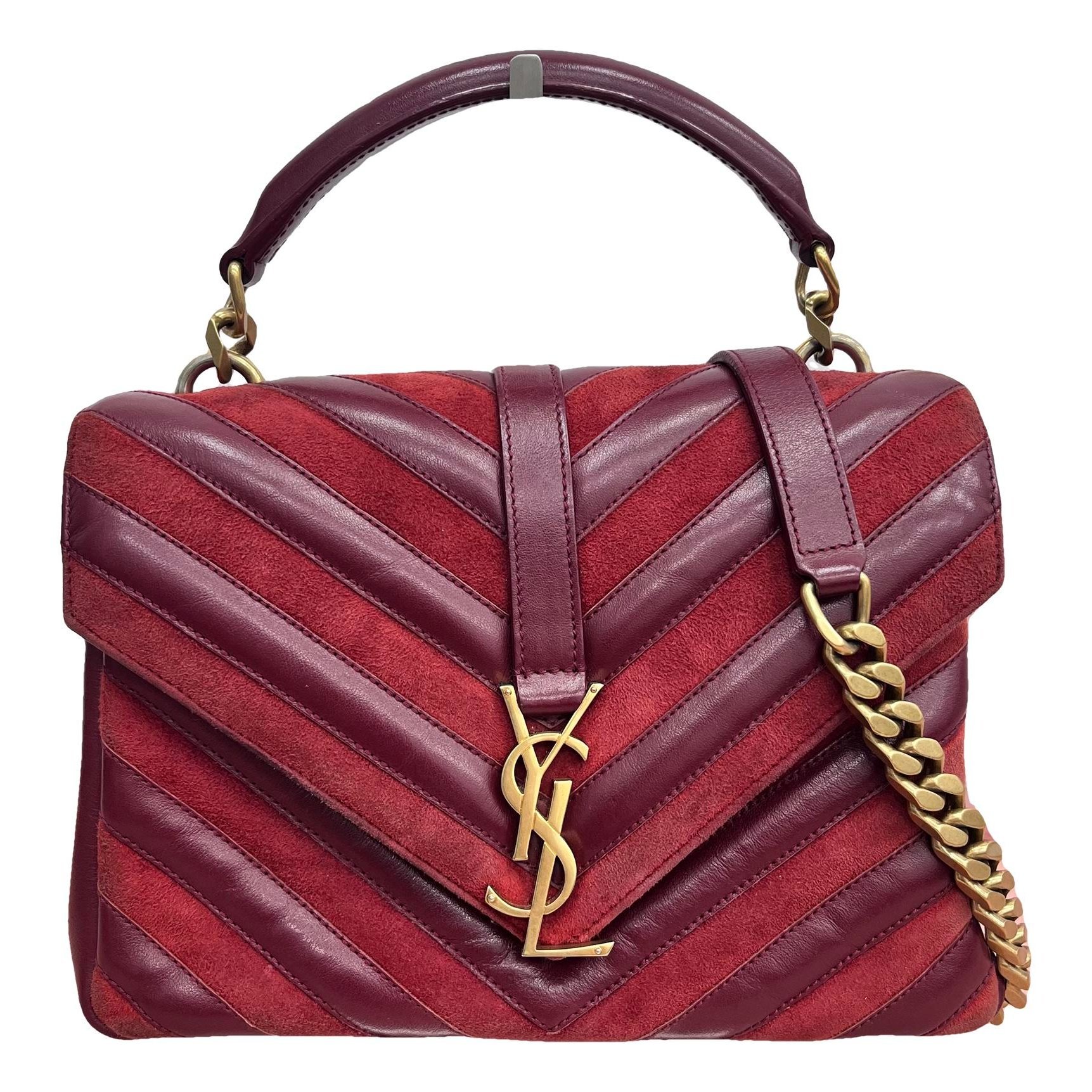 Collége monogramme leather handbag