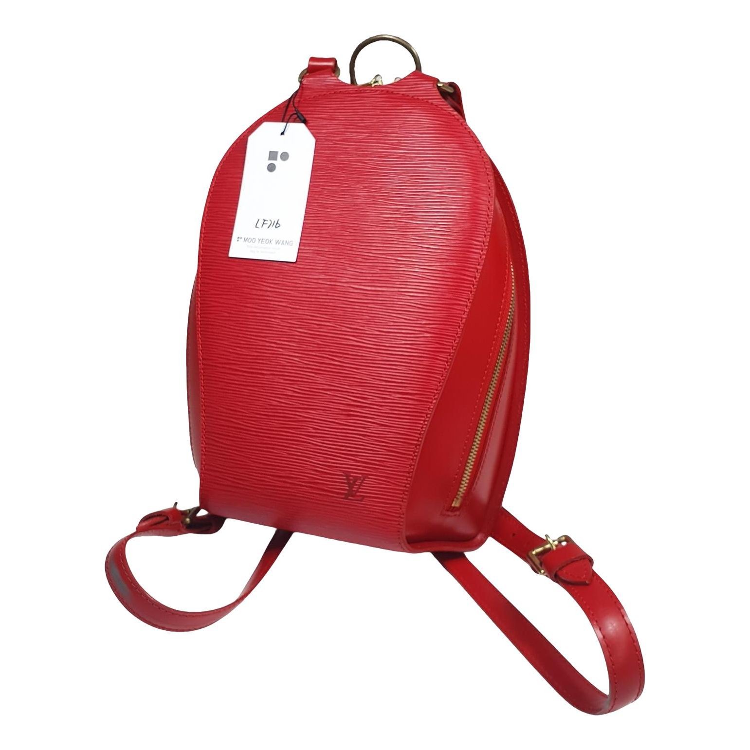 Leather backpack