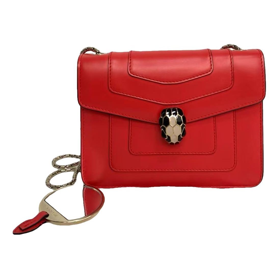 Serpenti leather handbag