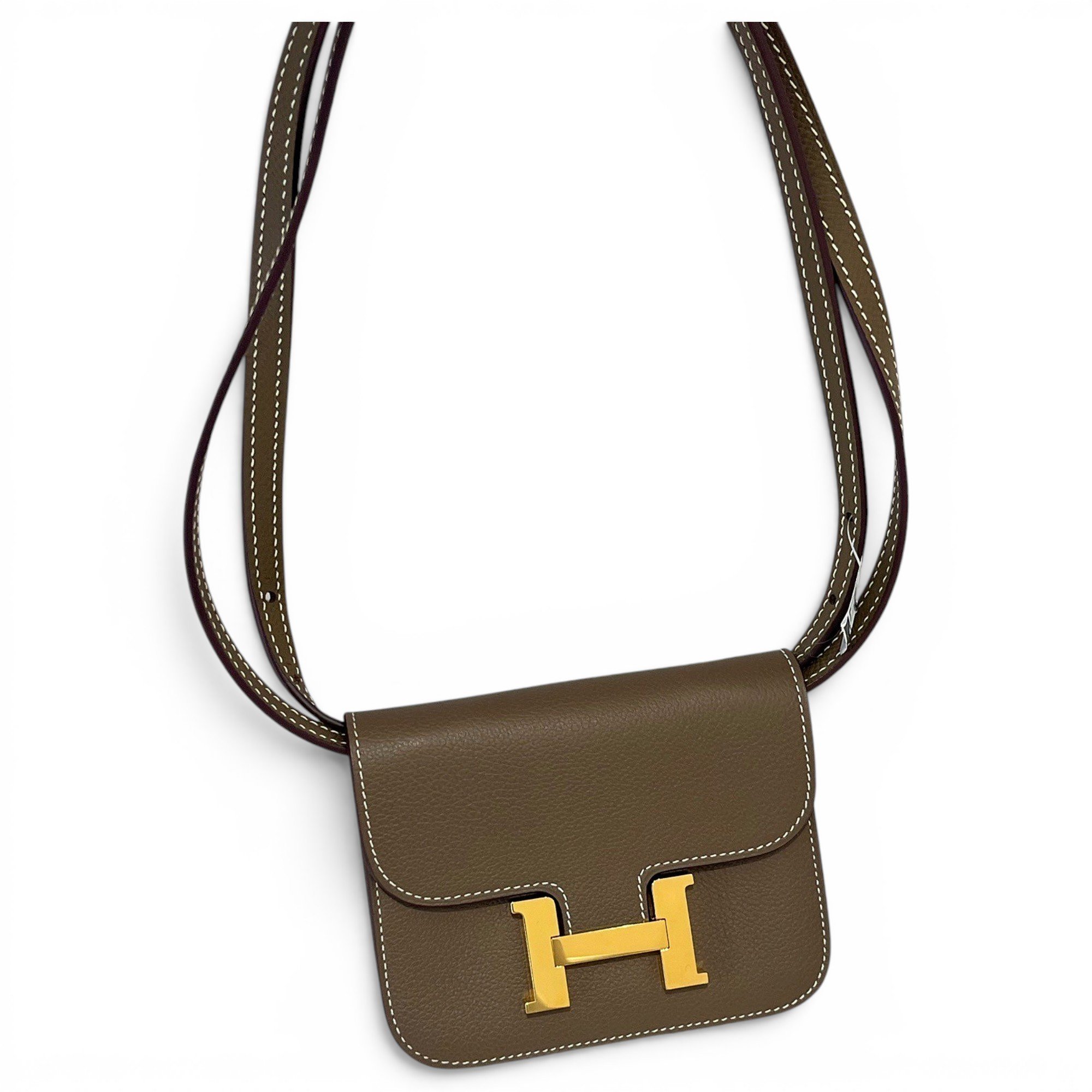 Constance leather clutch bag