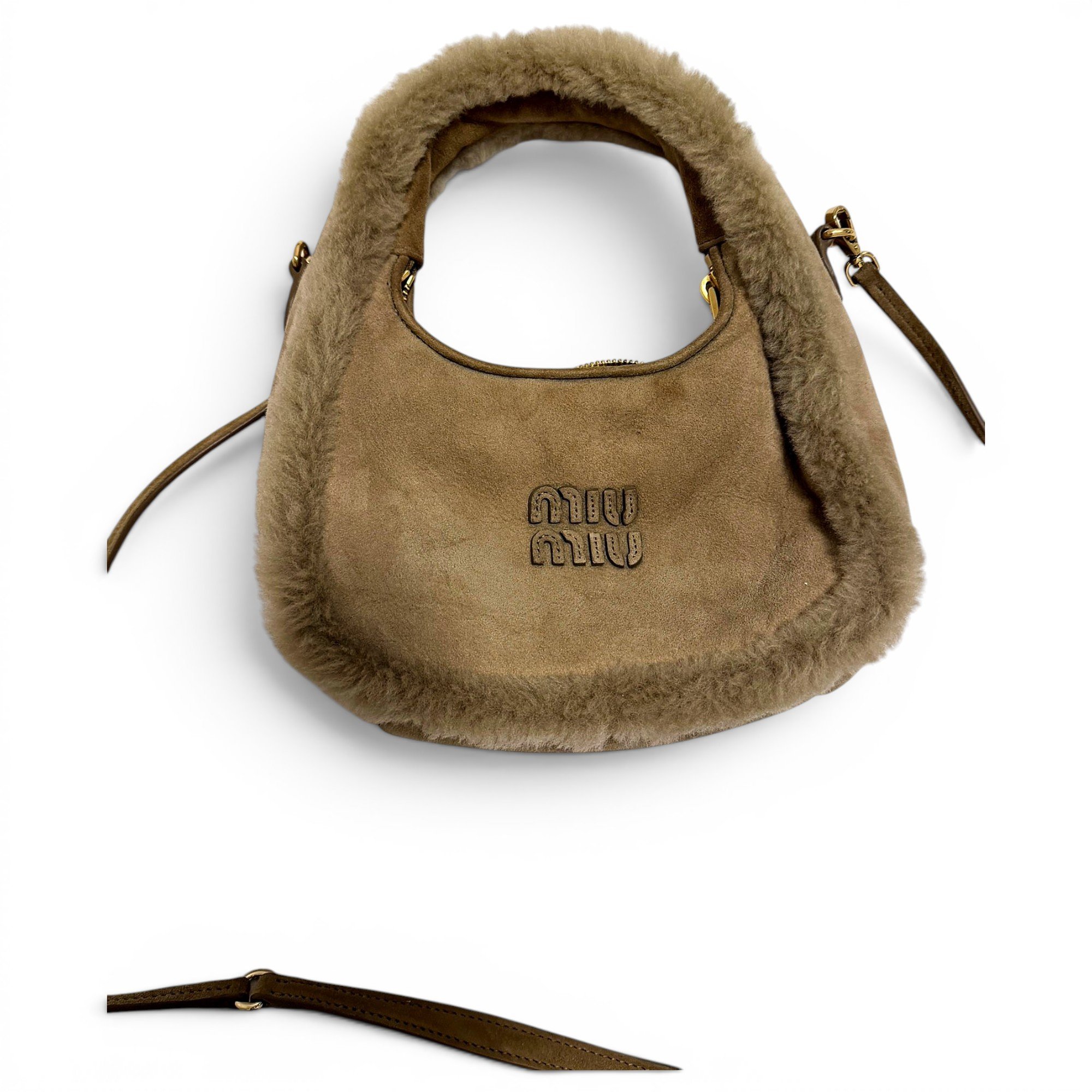 Miu Wander leather handbag
