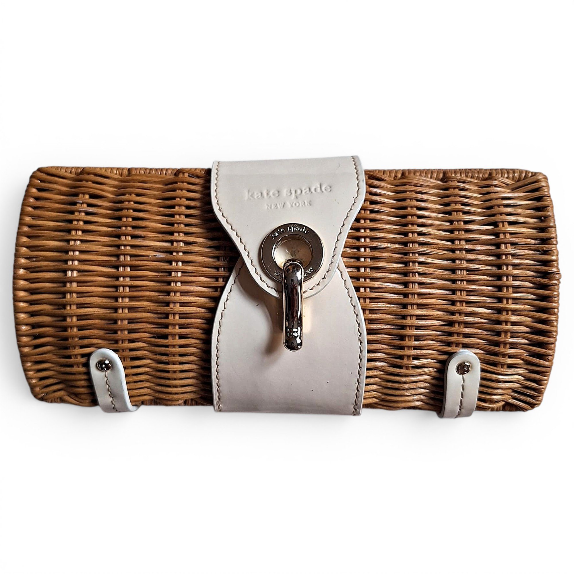 Leather clutch bag