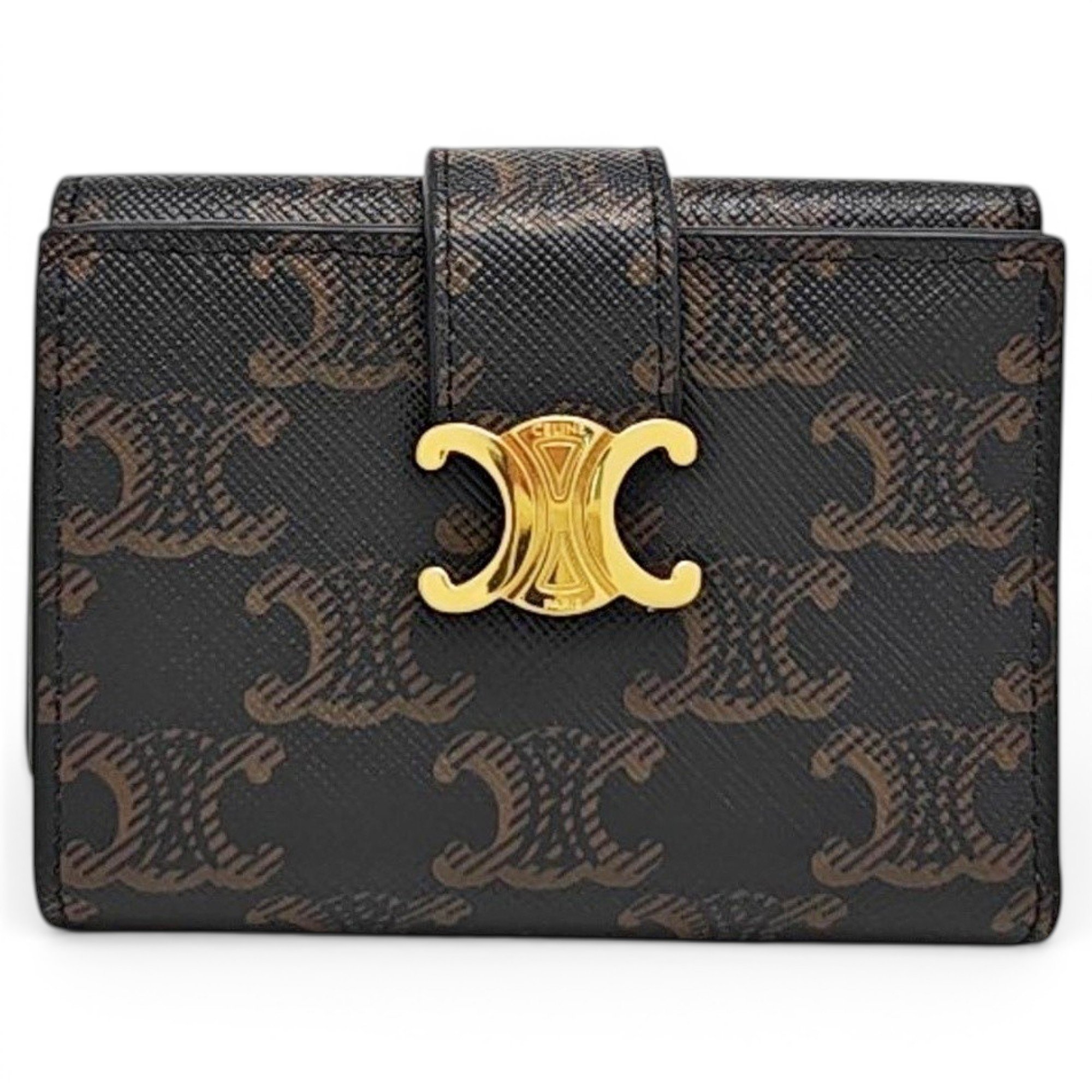 Triomphe leather handbag